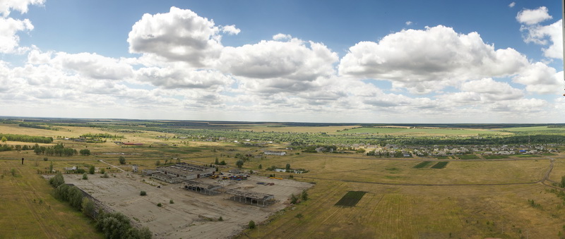 Панорама села Тиинск